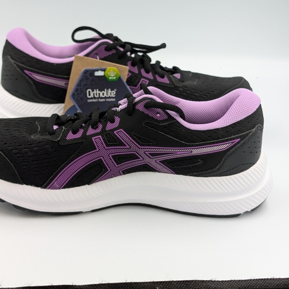 ASICS GEL-Contend 8 Women’s Size 8.5 Black Pink Running Shoes NWT - Picture 2 of 7